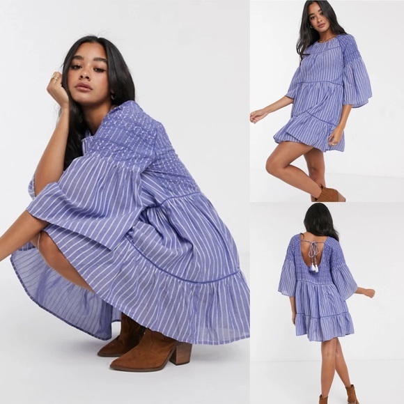 NEW!! Free People Lola Embroidered Mini Dress - Picture 5 of 9